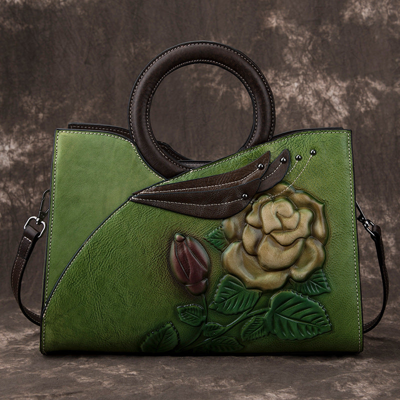 Women's New Retro Handmade Leather Cowhide Handbags