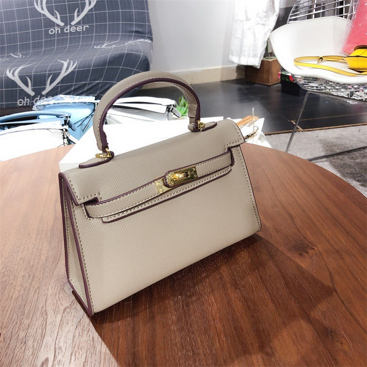 Elegant Palm Print Kelly Lady's Sier Handbags