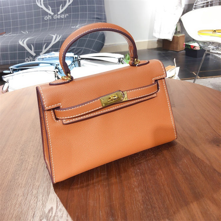 Elegant Palm Print Kelly Lady's Sier Handbags