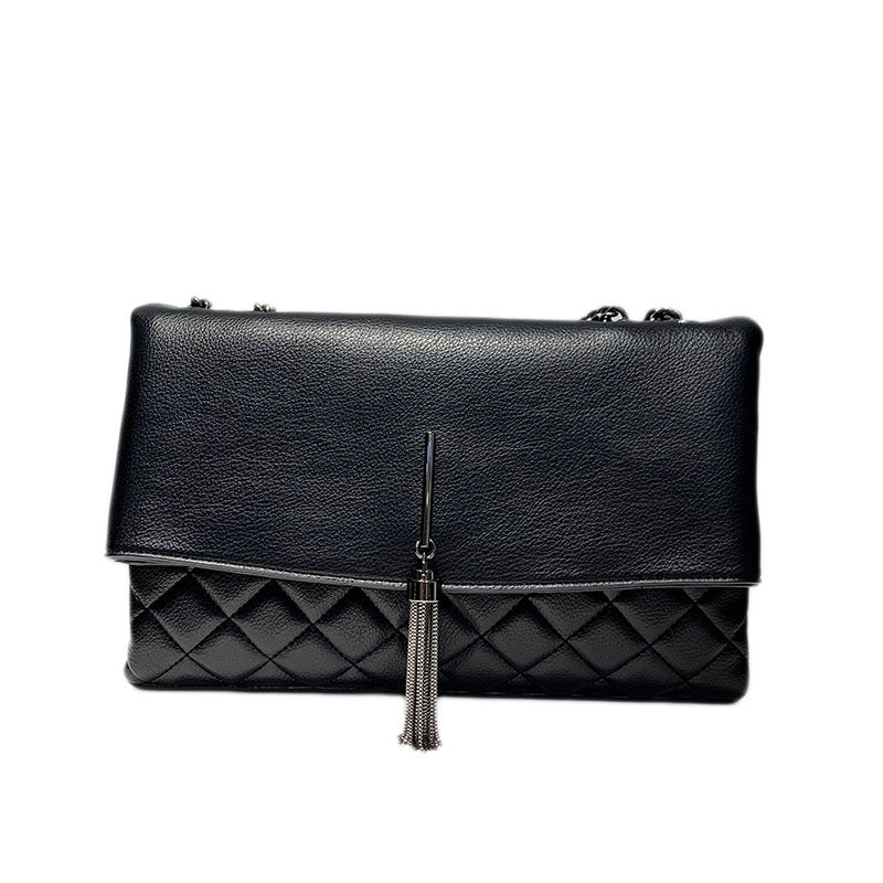 Women's Fashion Diamond Plaid Embroidered Korean Versatile Shoulder Bags
