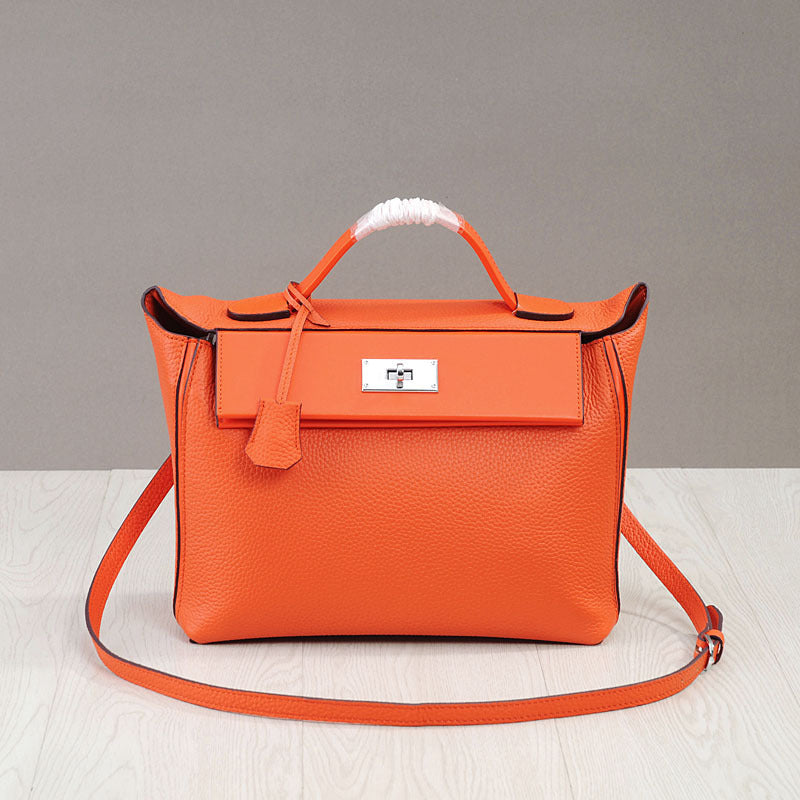 First Layer Cowhide Plaid Fashion Portable Crossbody Bags