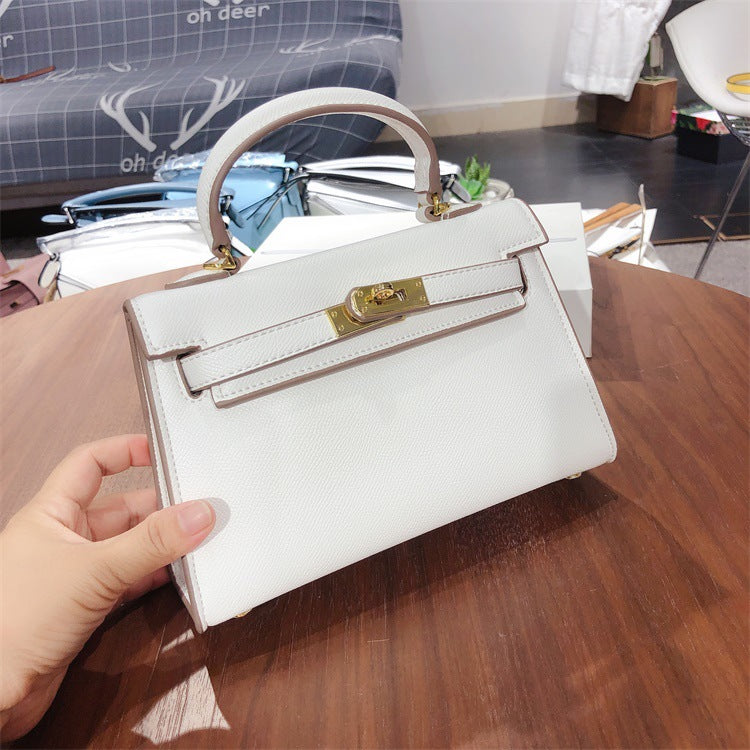 Elegant Palm Print Kelly Lady's Sier Handbags