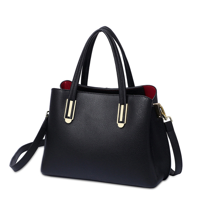 Women's Leather Korean Style Fashion Solid Color Handbags