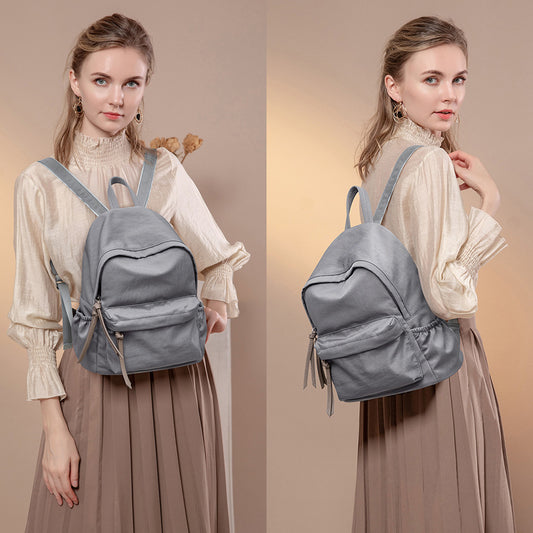 Women's Fashion Simple Nylon Portable Oxford Cloth Backpacks