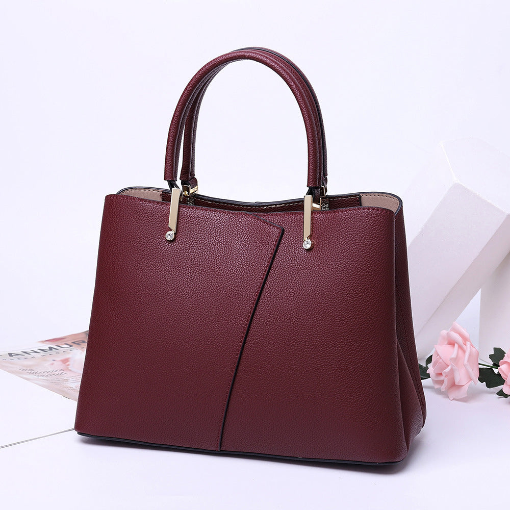Women's Genuine Leather Fashion Korean Style Diamond Handbags