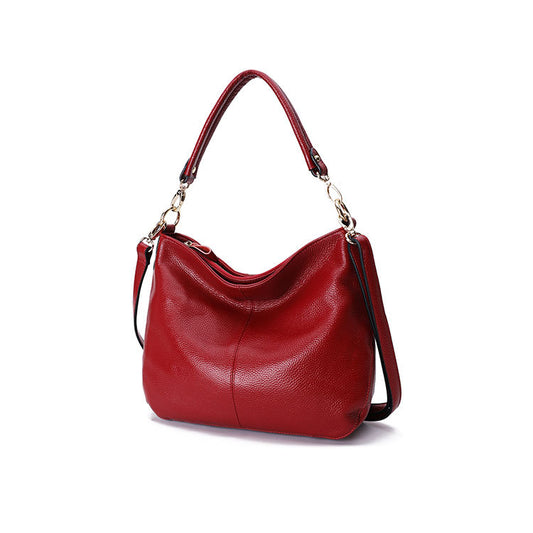 Women's Genuine Leather Portable First Layer Cowhide Shoulder Bags