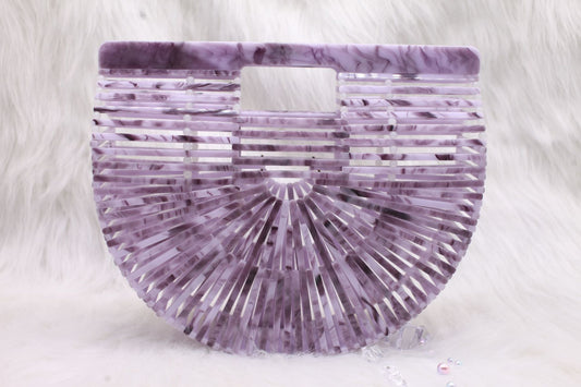 Fashion Mini Acrylic Basket Beach Hollow Evening Bags