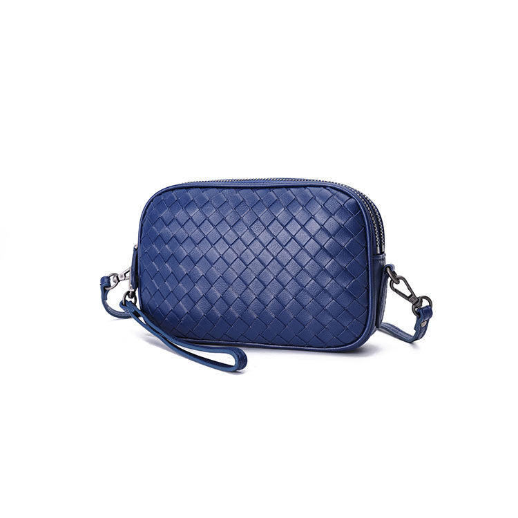 Women's Sheepskin Woven Versatile Simple Leather Handmade Shoulder Bags