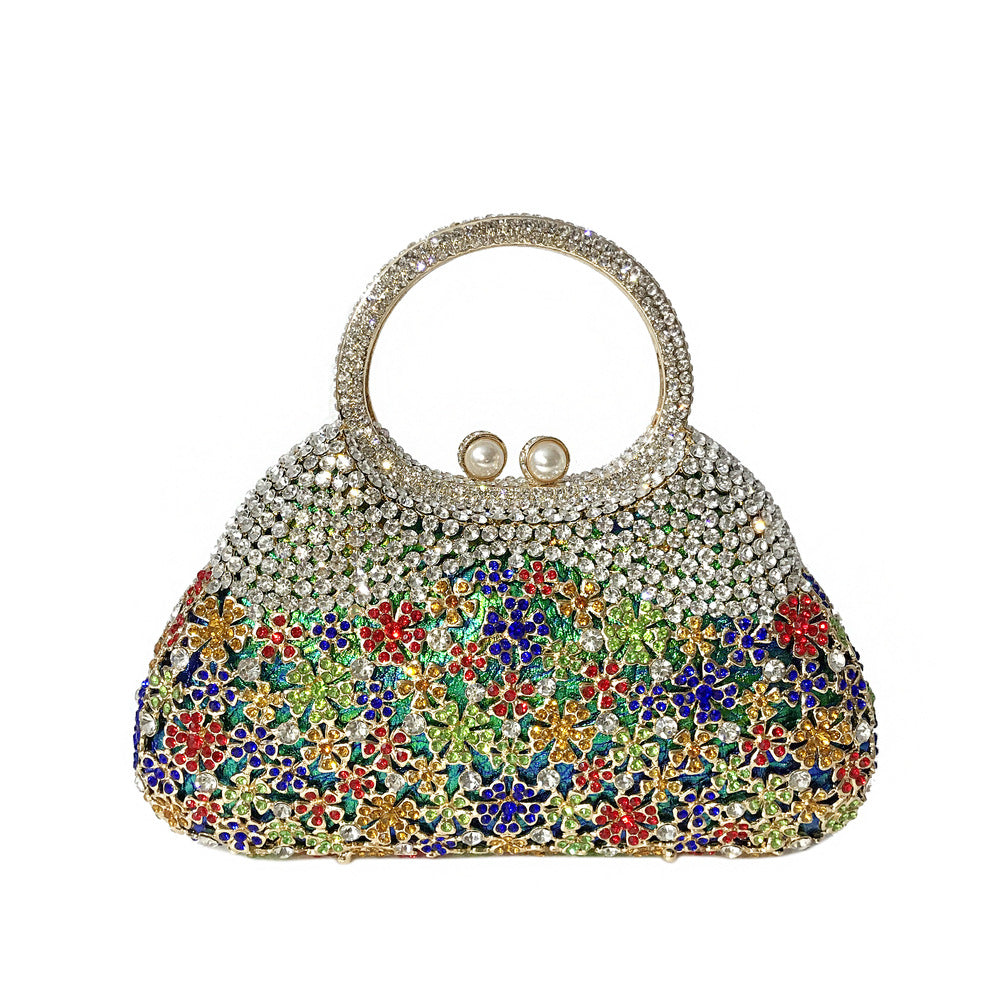 Women's Strictly Selected Rhinestone Hollow Metal Diamond Evening Bags