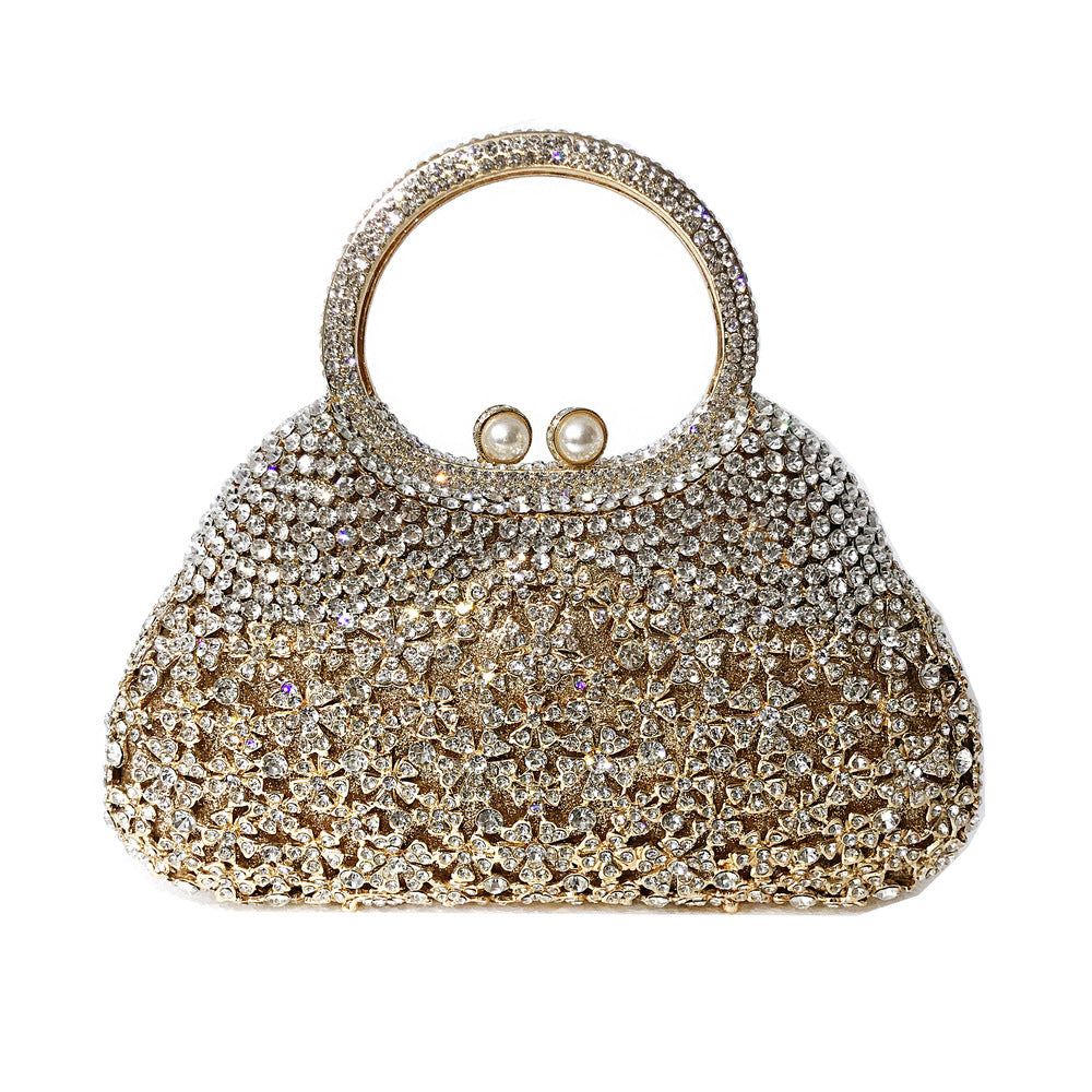 Women's Strictly Selected Rhinestone Hollow Metal Diamond Evening Bags