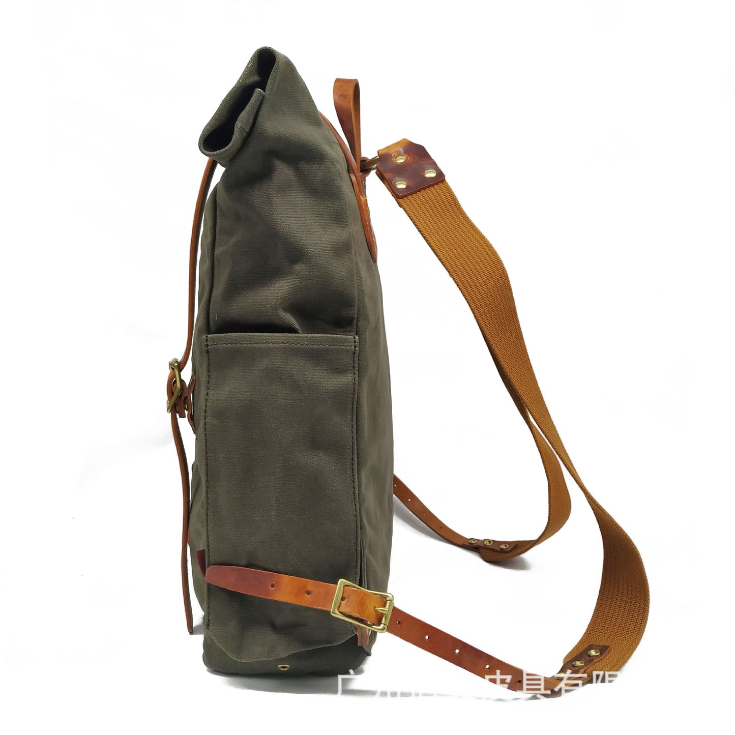 American Vintage Canvas Italy Large Capacity Backpacks