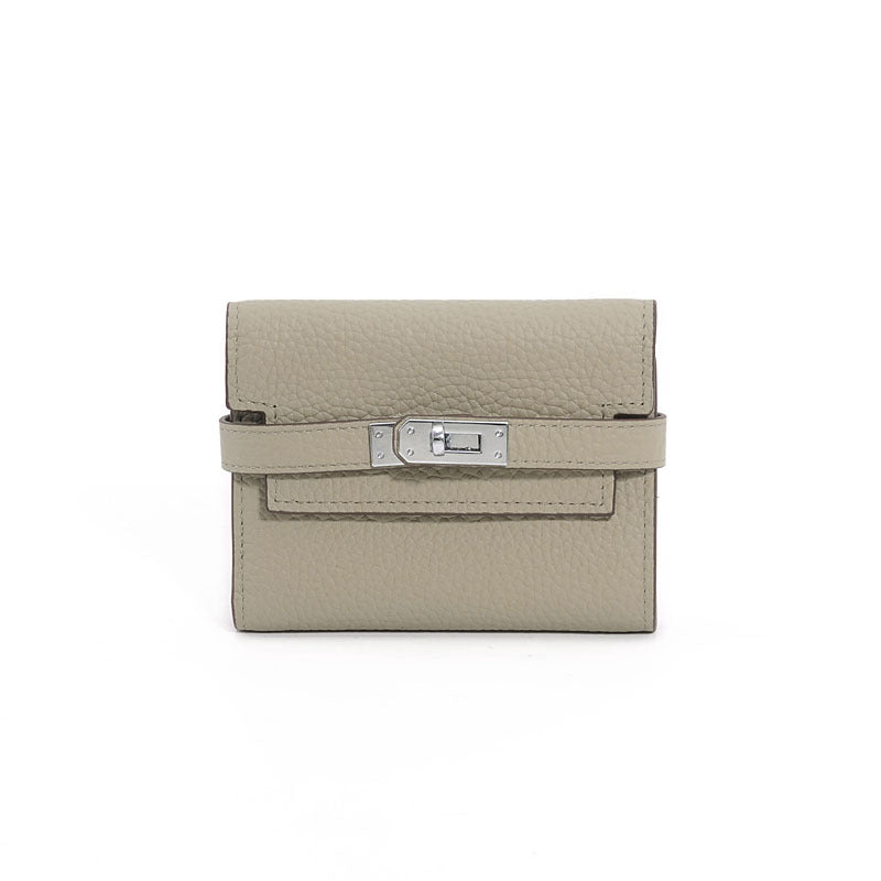 Women's Kelly Short Genuine Leather Lady's Three Ladies Wallets