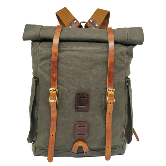 American Vintage Canvas Italy Large Capacity Backpacks