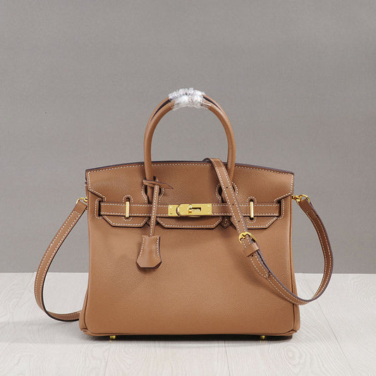 Women's Trendy Plaid Genuine Leather Cross Pattern Crossbody Bags