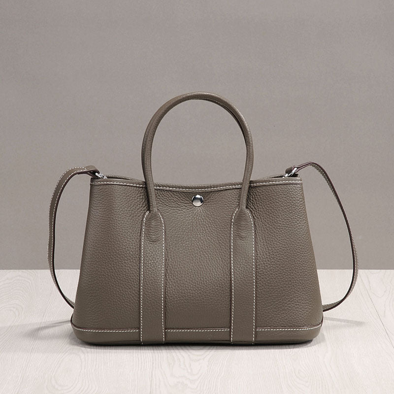 Women's Party Leisure Shopping Litchi Grain First Layer Cowhide Genuine Crossbody Bags