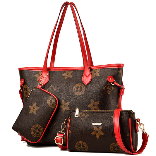 Women's Three-piece Fashion Simple Portable Large Crossbody Bags