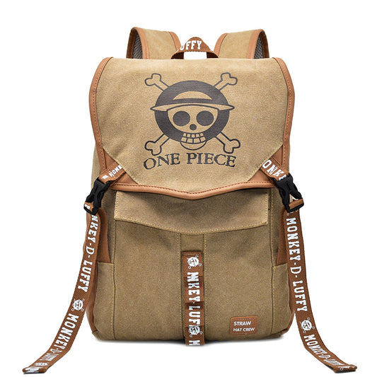 Anime One Piece Fire Shadow Attack Backpacks