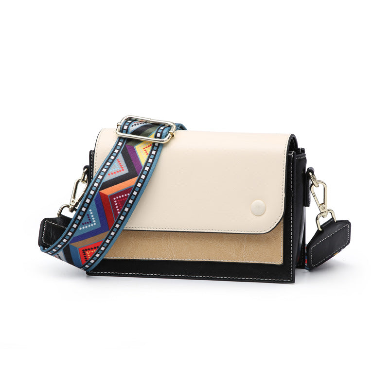Women's Korean Genuine Leather Fashion Strap Free Bags