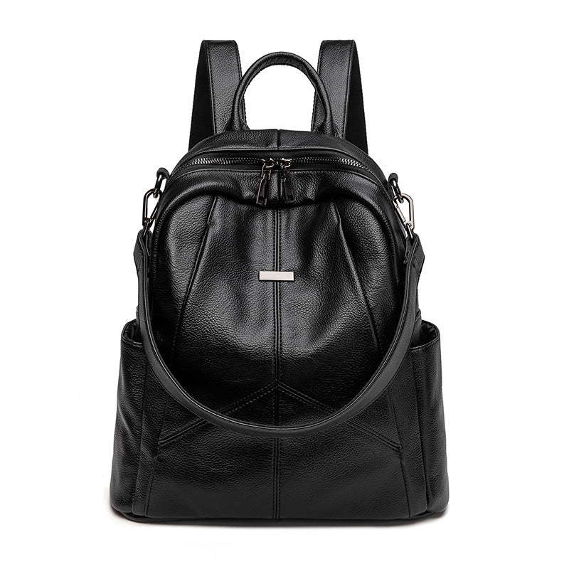 Women's Large Capacity Fashion Korean Leisure Soft Backpacks