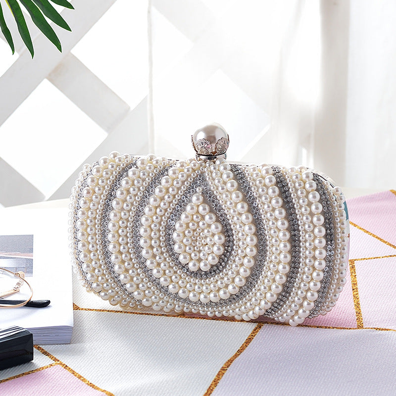 Women's Rhinestone Water Drop Pattern Banquet Dress Bags