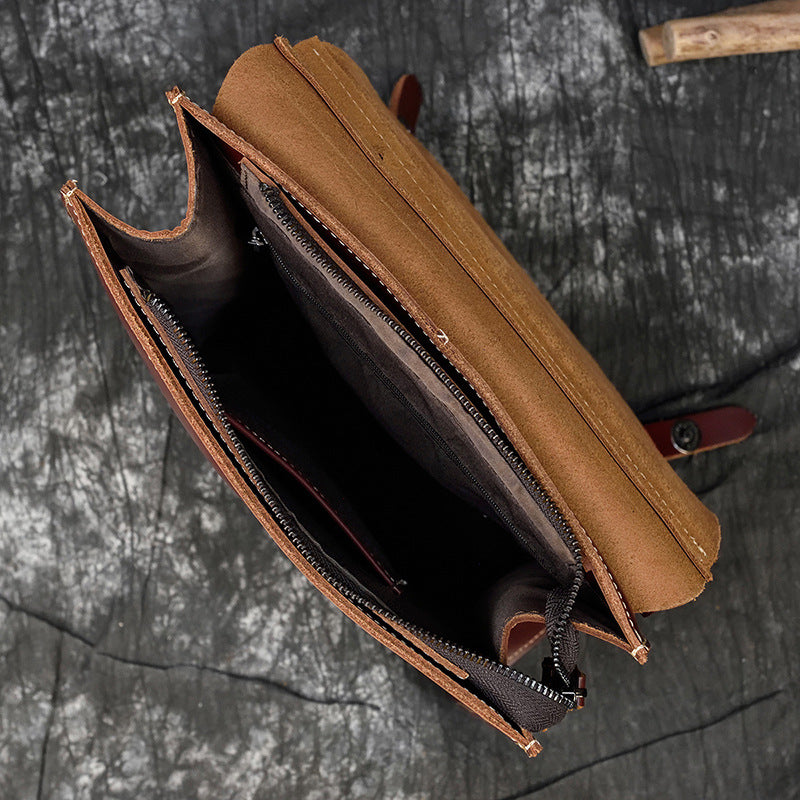 Stylish Genuine Leather Unisex Cowhide Neutral Backpacks