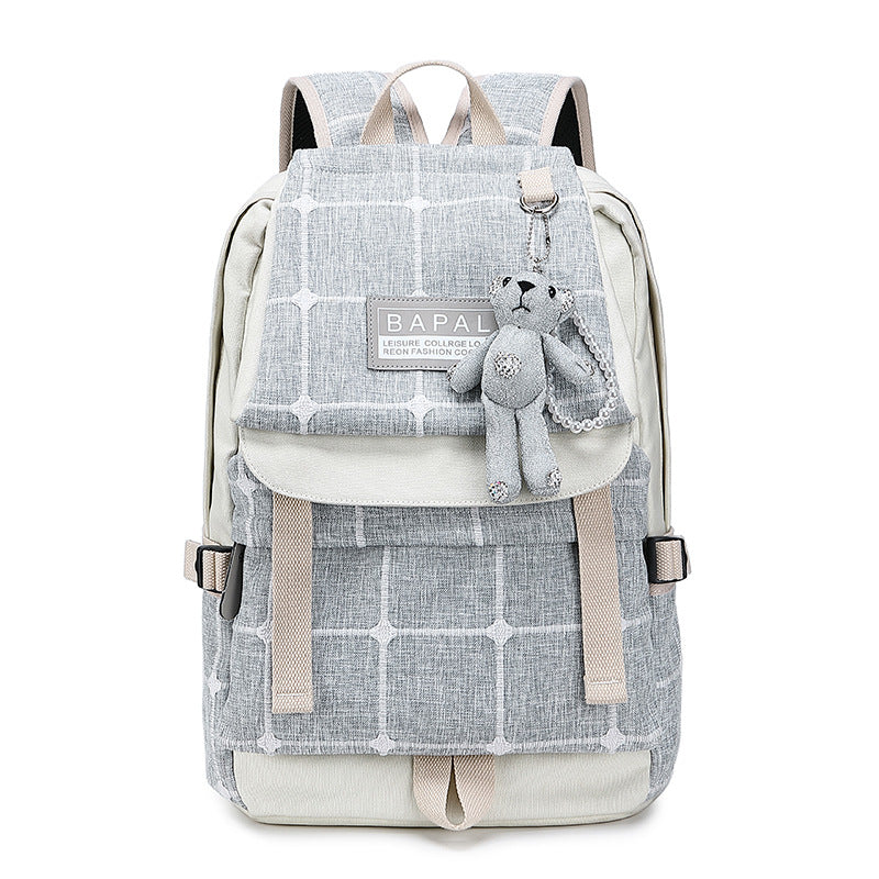 Female Canvas Double College Style Junior Backpacks