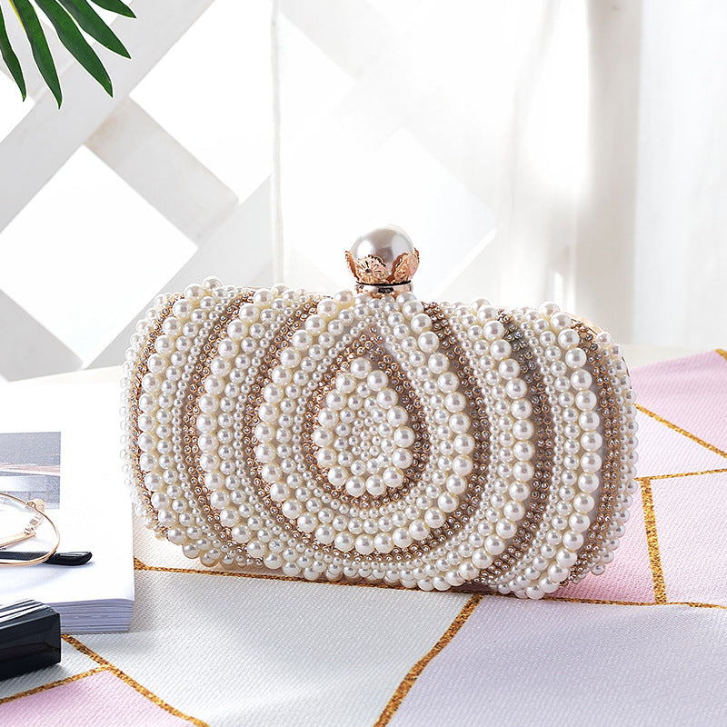 Women's Rhinestone Water Drop Pattern Banquet Dress Bags