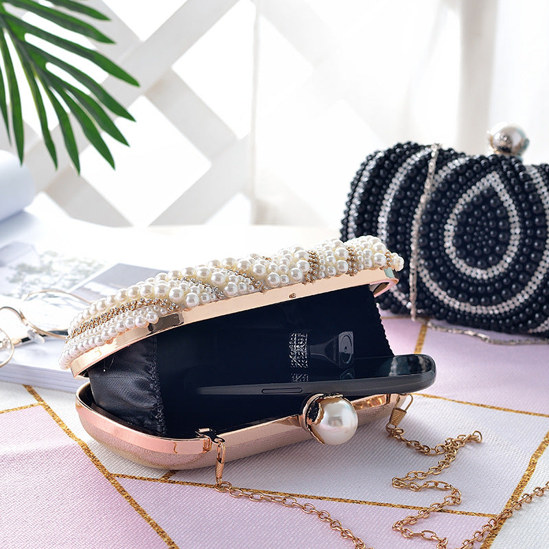Women's Rhinestone Water Drop Pattern Banquet Dress Bags