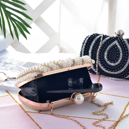 Women's Rhinestone Water Drop Pattern Banquet Dress Bags