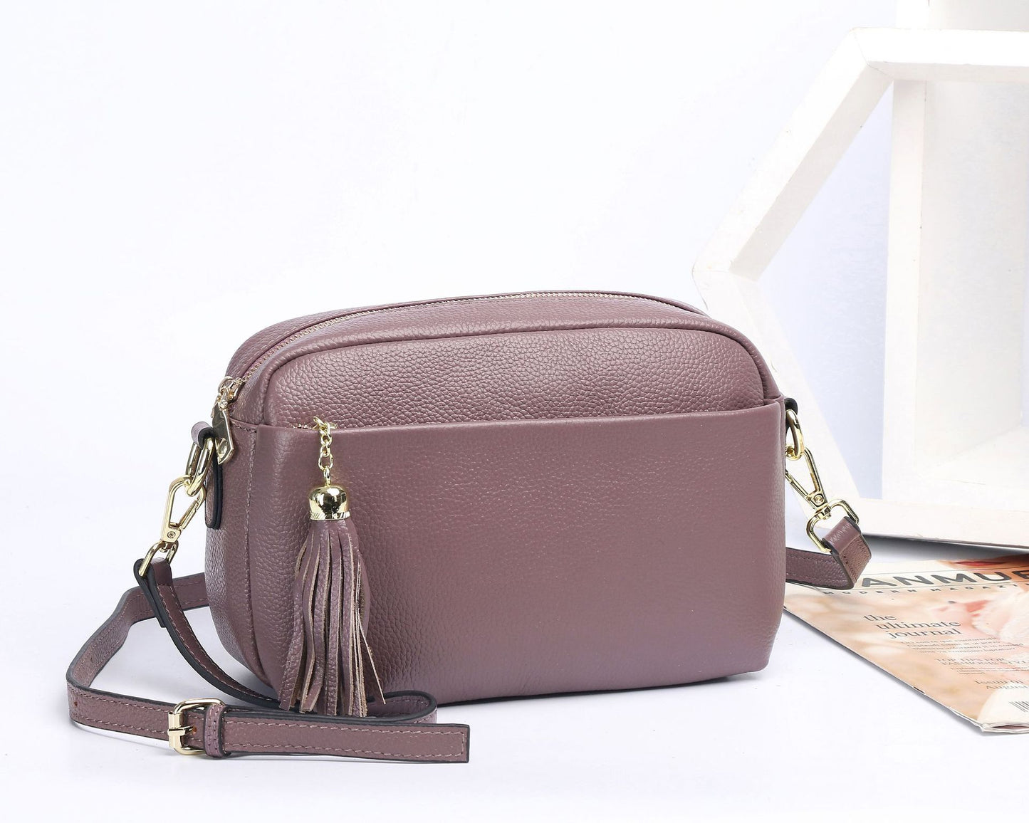 Women's Niche Design First Layer Leather Genuine Shoulder Bags
