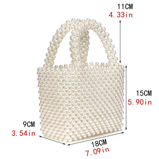 Women's Graceful Versatile Pearl Fashion Beads Handbags