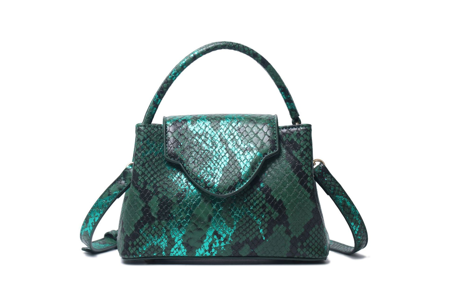 Women's Snake Pattern Fashion Ostrich Grain Bags