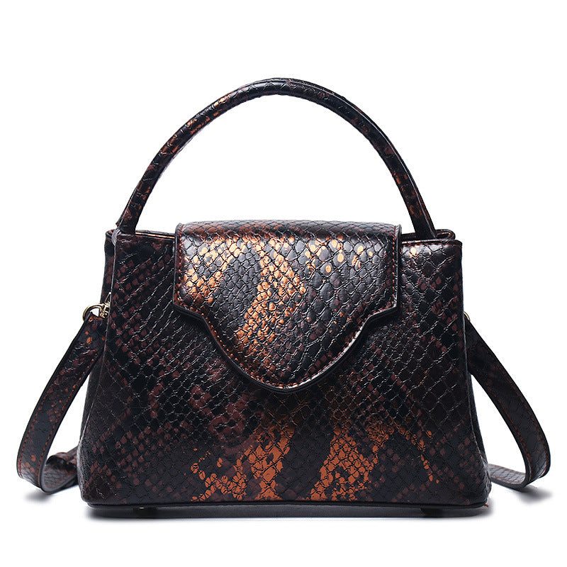 Women's Snake Pattern Fashion Ostrich Grain Bags