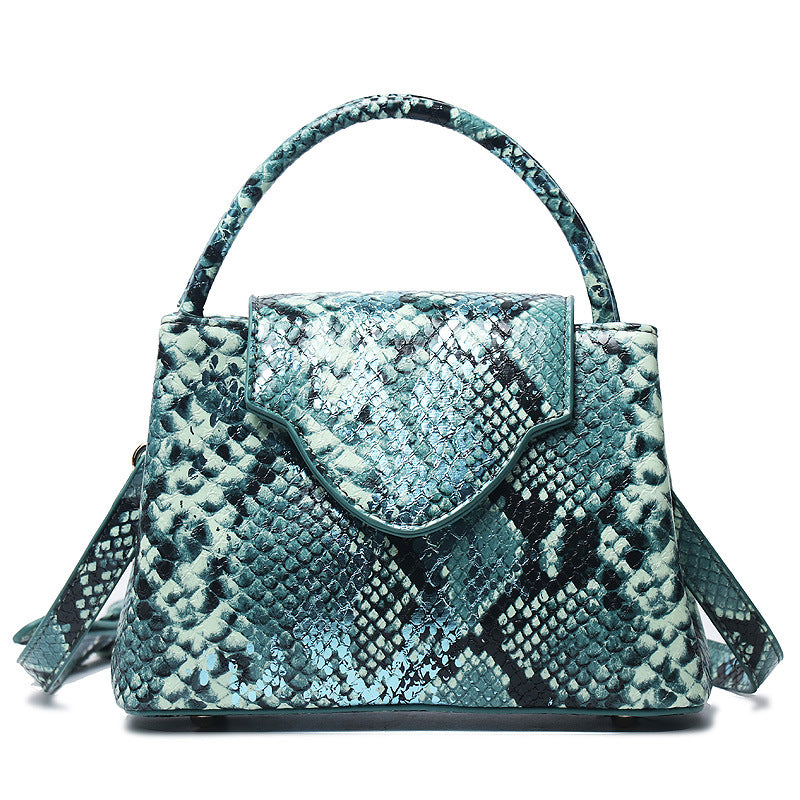 Women's Snake Pattern Fashion Ostrich Grain Bags