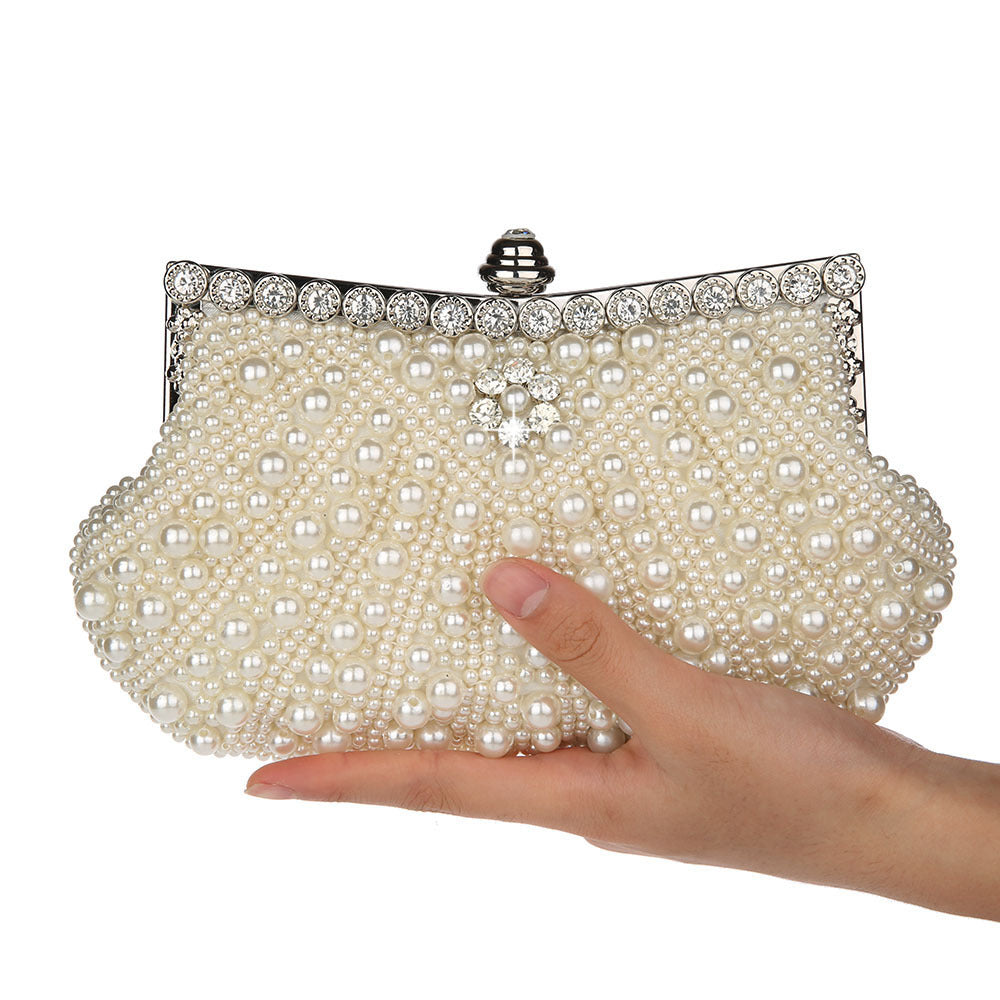 High Quality Exquisite Handmade Embroidery Pearl Handbags