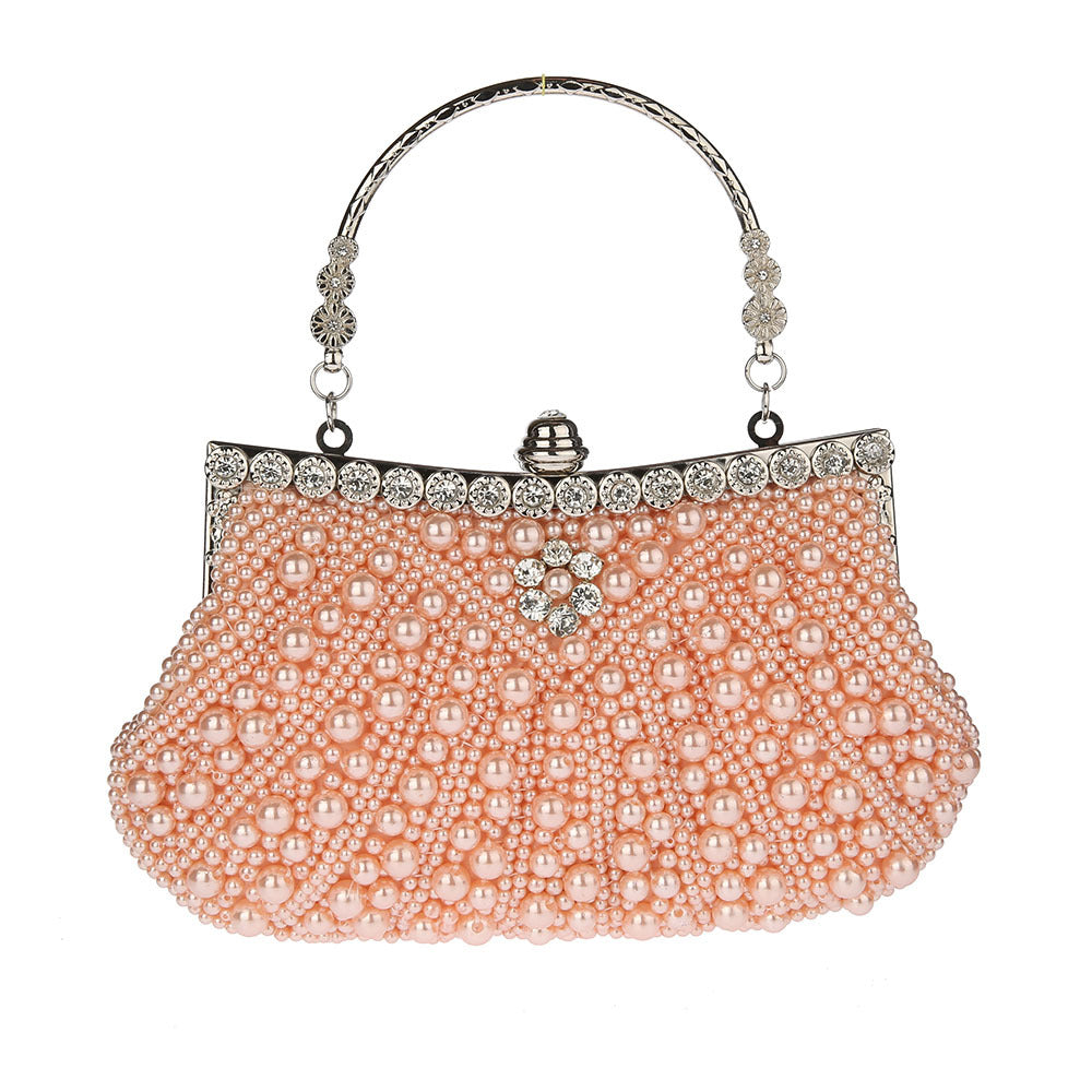 High Quality Exquisite Handmade Embroidery Pearl Handbags