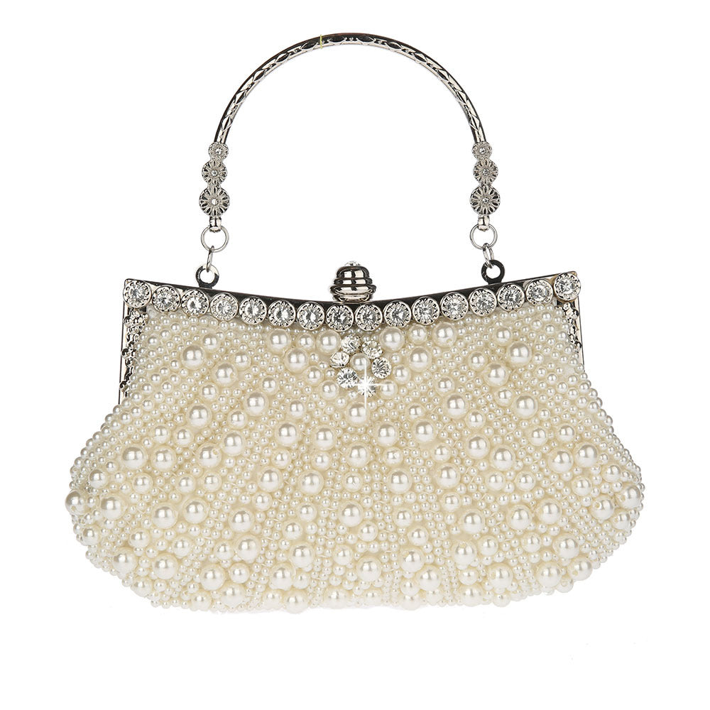 High Quality Exquisite Handmade Embroidery Pearl Handbags