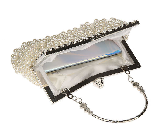 High Quality Exquisite Handmade Embroidery Pearl Handbags