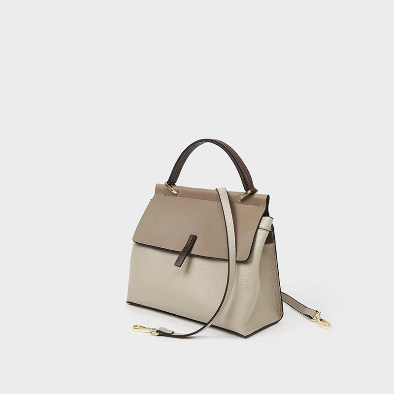 Women's Simple Retro Fashion Portable Soft Leather Shoulder Bags