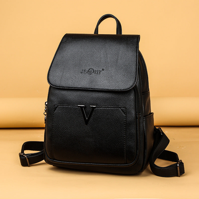 Female Stylish Large Capacity Versatile Soft Backpacks