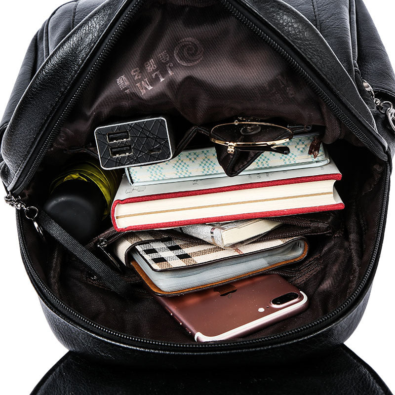 Female Stylish Large Capacity Versatile Soft Backpacks