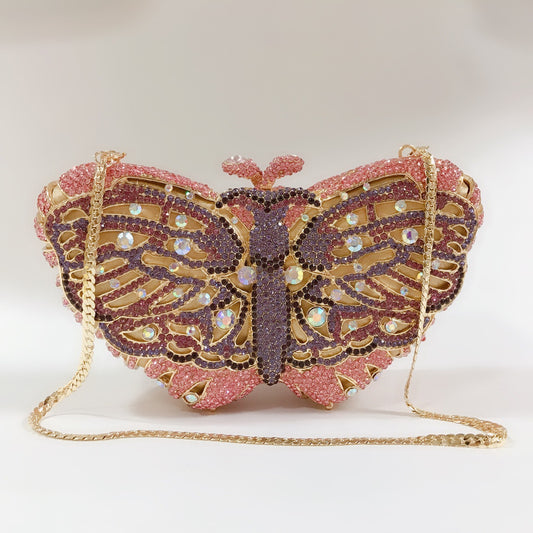 Diamond Clutch Hollow Hard Box Over Banquet Bags