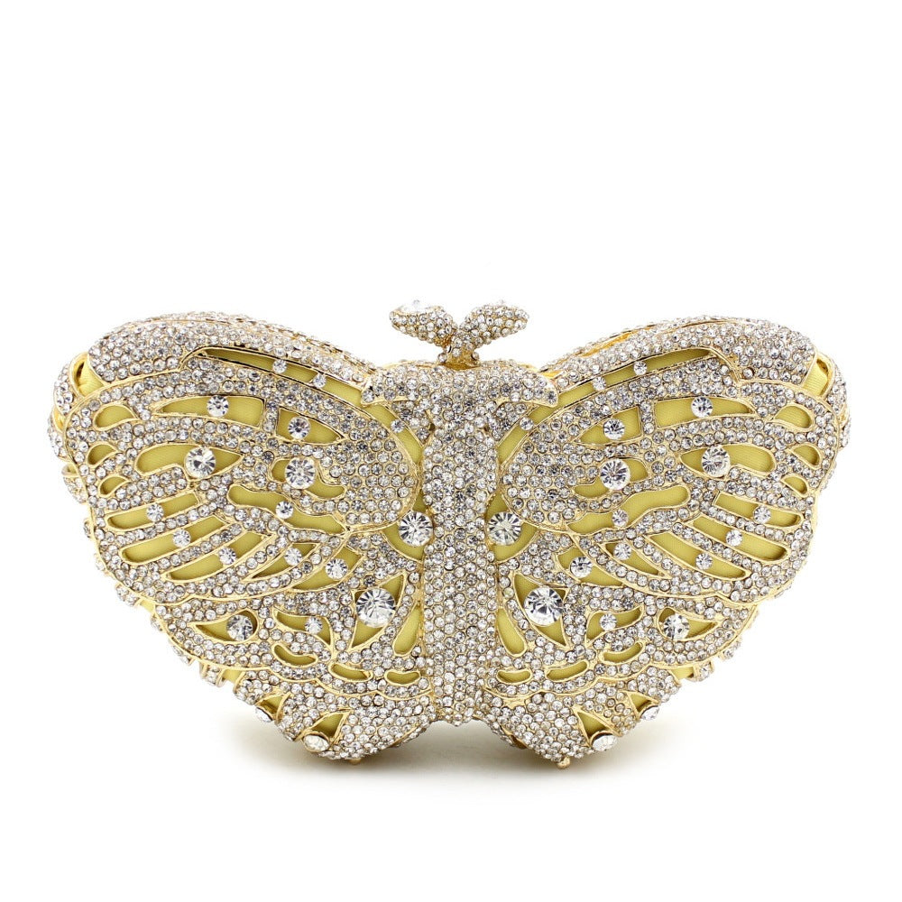 Diamond Clutch Hollow Hard Box Over Banquet Bags