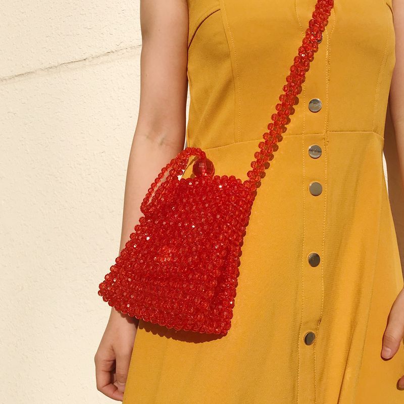 Women's Woven Vintage Handmade Beaded Versatile Evening Bags