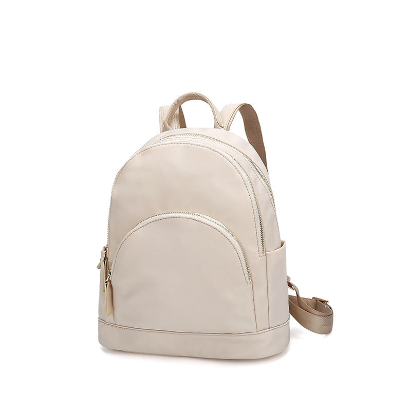 Women's Korean Trendy Solid Color Simple Waterproof Backpacks