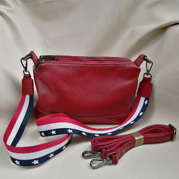 Women's Color Lightweight Fashion Leather Commute Minimalist Shoulder Bags