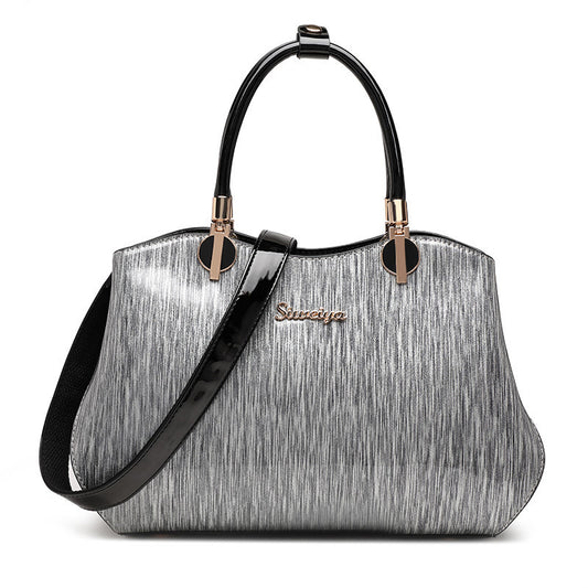 Women's Fashion Female Patent Leather Mother Bags