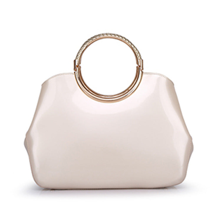 Women's Fashion Portable Patent Leather Dinner Bridal Handbags