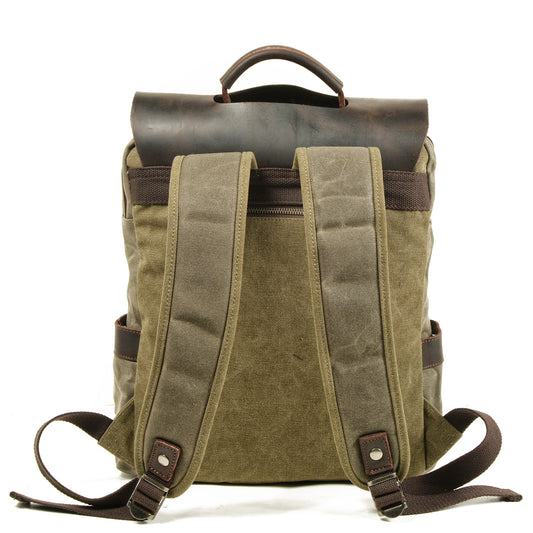 Waterproof Pure Cotton Waxed Canvas With Backpacks