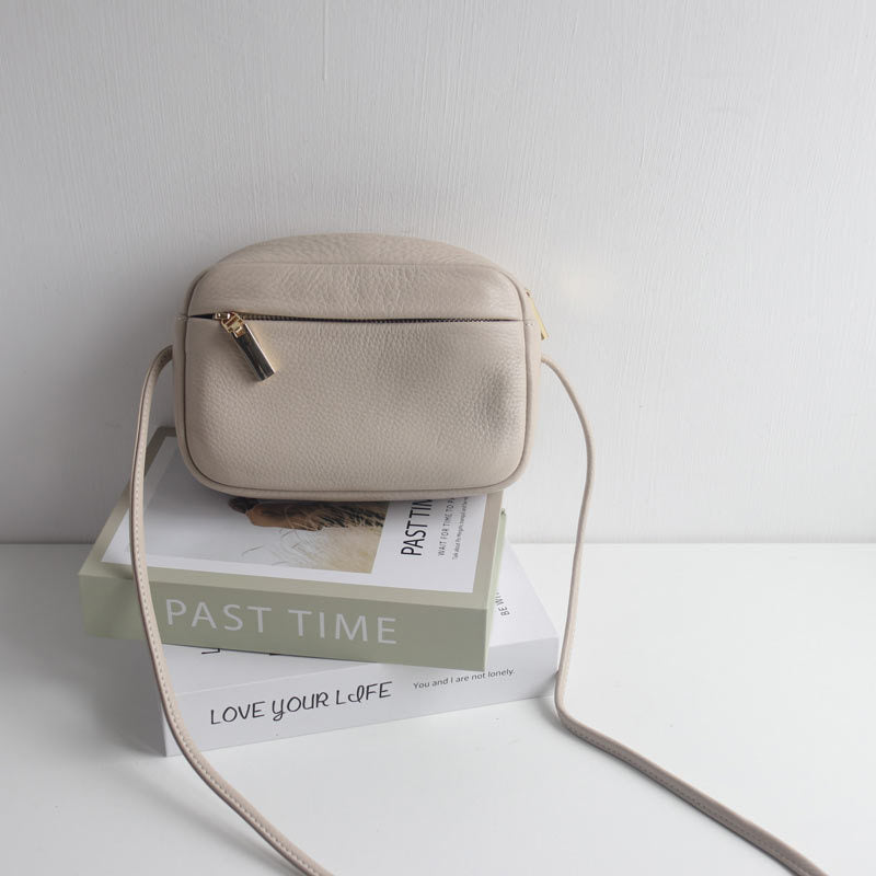 Packet Litchi Pattern First Layer Female Shoulder Bags